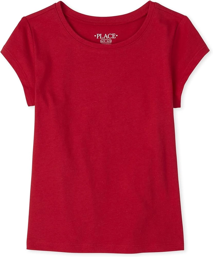 The Children's Place Girls' Short Sleeve Basic Layering T-Shirt