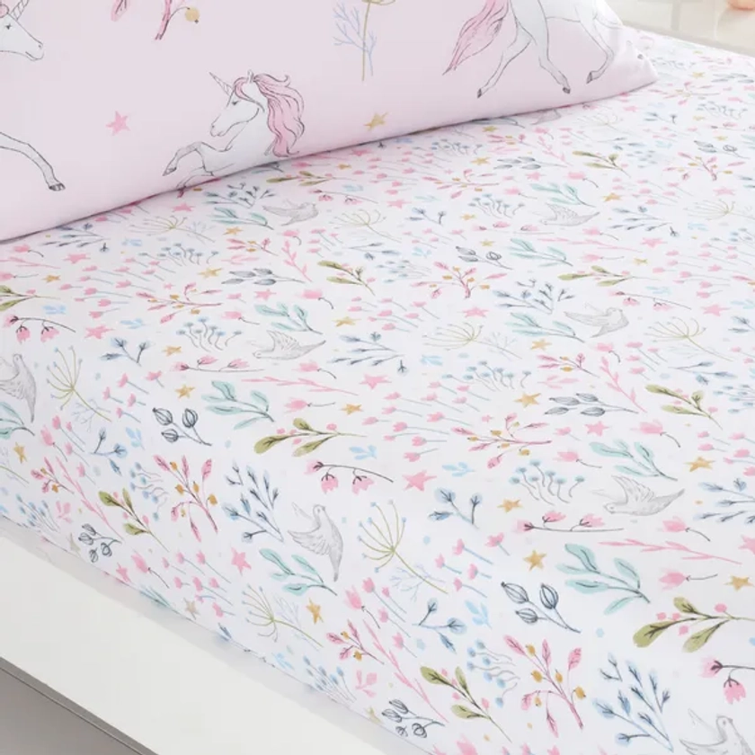 Unicorn Enchanted Pack of 2 Fitted Sheets