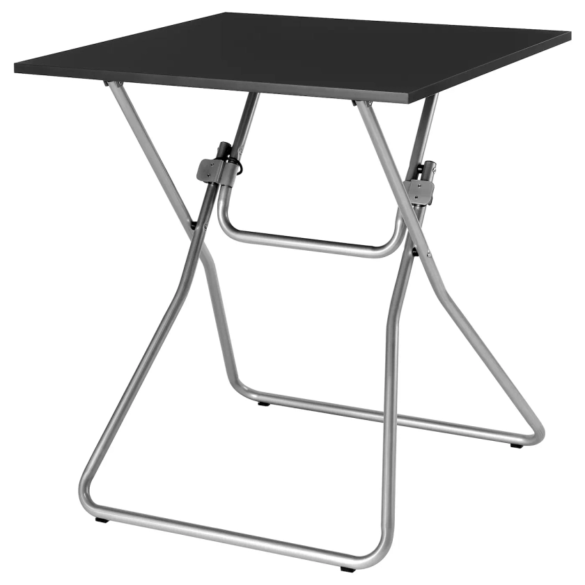 GUNDE table pliante, noir, 67x67 cm - IKEA