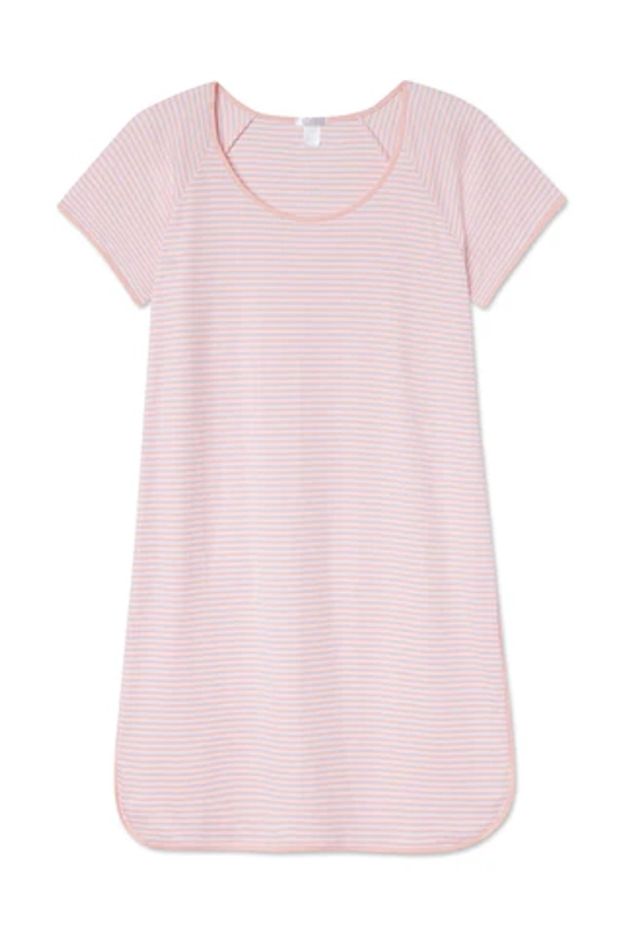 Pima Nightgown in English Rose Stripe