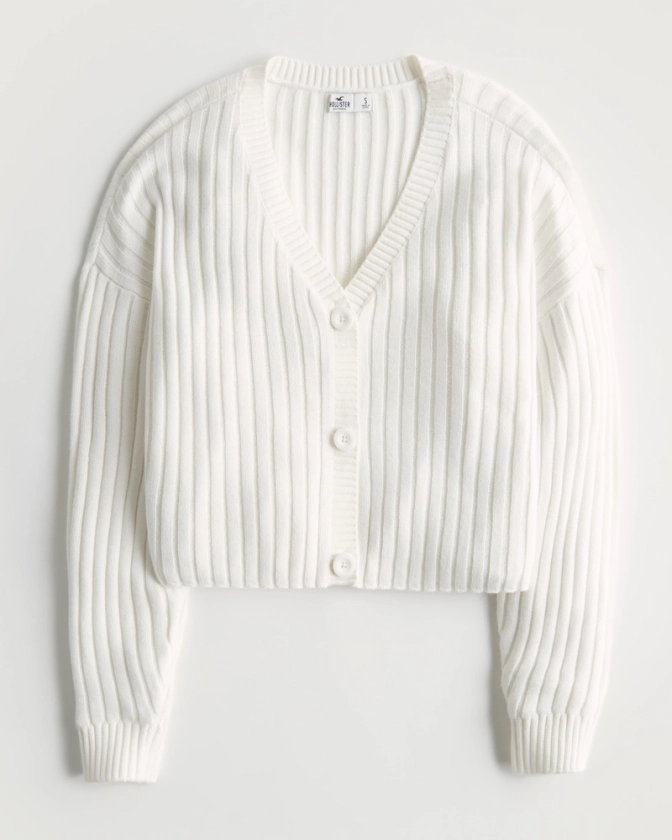 Hollister EASY CROP CARDIGAN