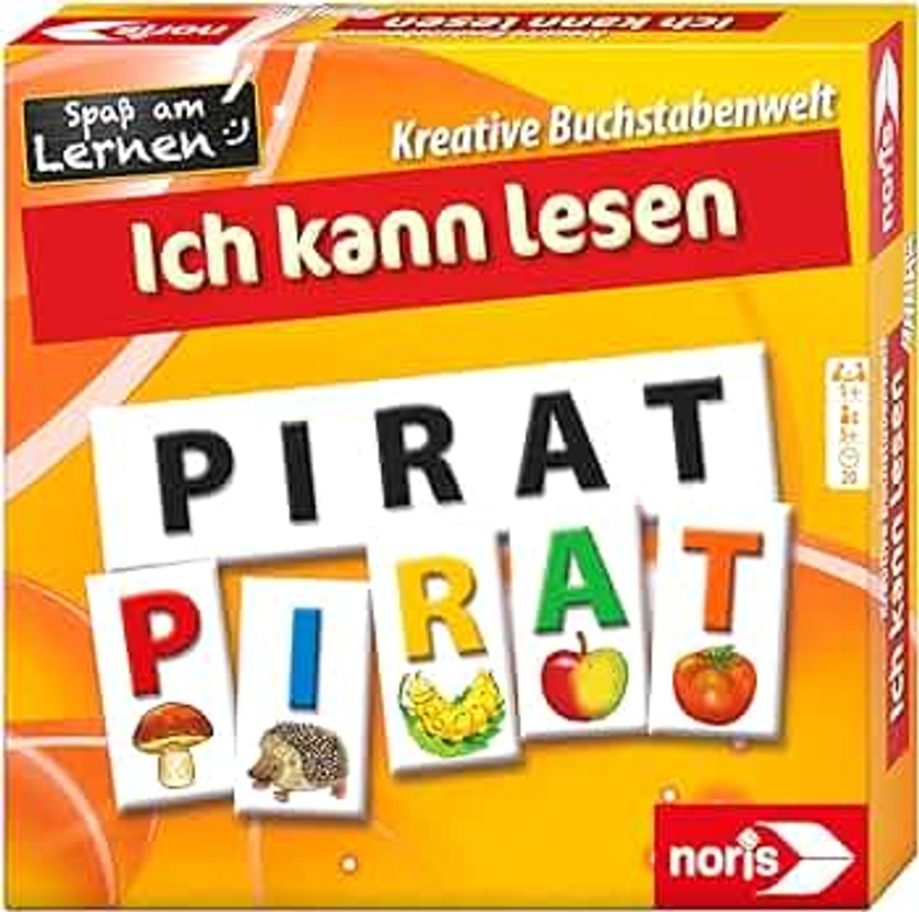 Noris 608985767 - Spaß am Lernen - Ich kann lesen mit Hilfe der Anlaut-Methode inklusive 45 Buchstaben-Bild-Kärtchen und Wortstreifen, ab 5 Jahren