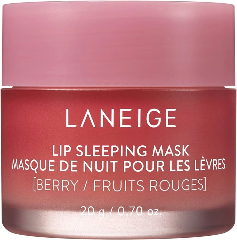 Amazon.com: LANEIGE Lip Sleeping Mask Berry: Nourish, Hydrate, Vitamin C, Murumuru & Shea Butter, Antioxidants, Flaky, Dry Lips