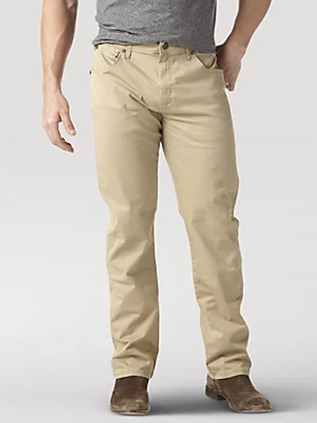 Retro Slim Fit Straight Pant:Fawn:33:30 | Men's PANTS | Wrangler®