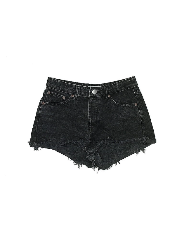 Zara Hearts Black Denim Shorts Size 4 - 50% off