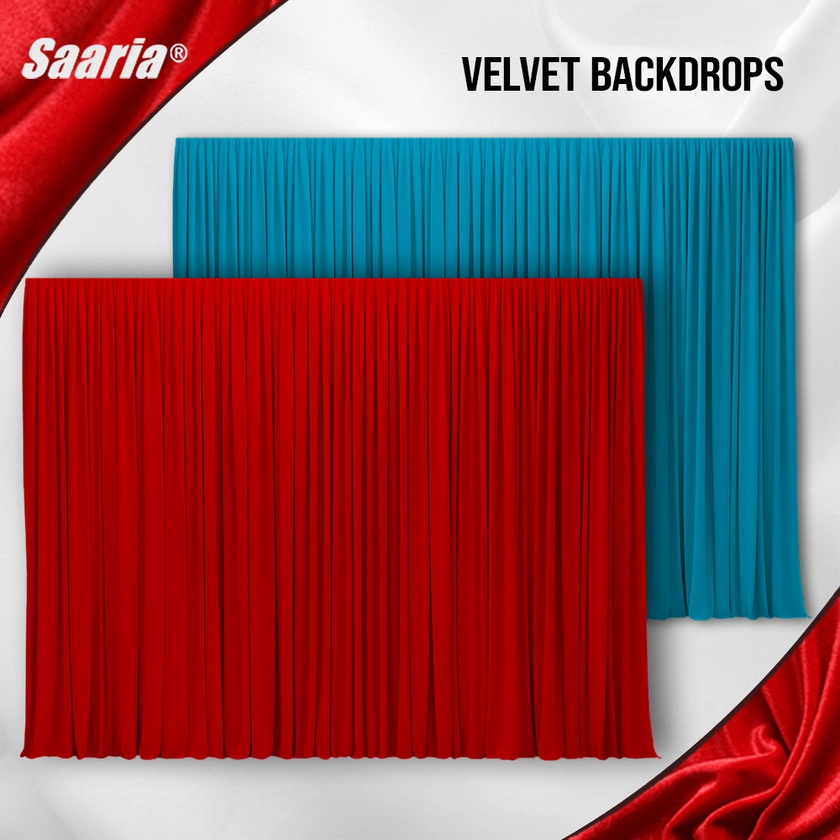 Exclusively Designed Velvet Backdrops Curtains