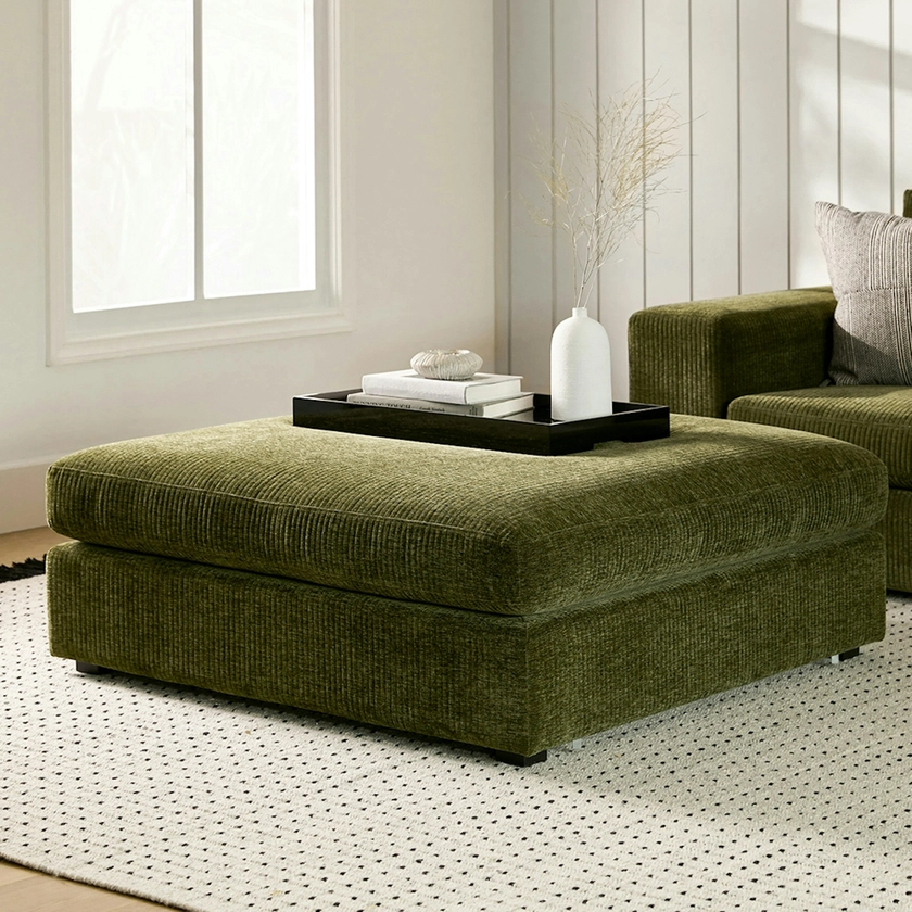 Beta 45" Ottoman - Cypress Green