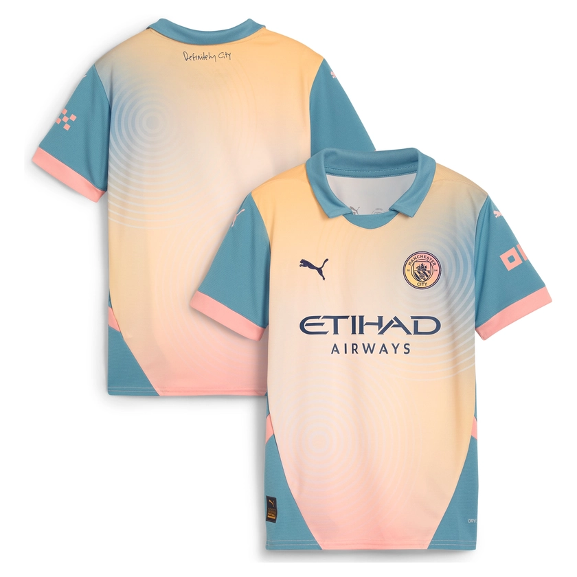 Manchester City Puma Youth 2024/25 Fourth Replica Jersey - Blue