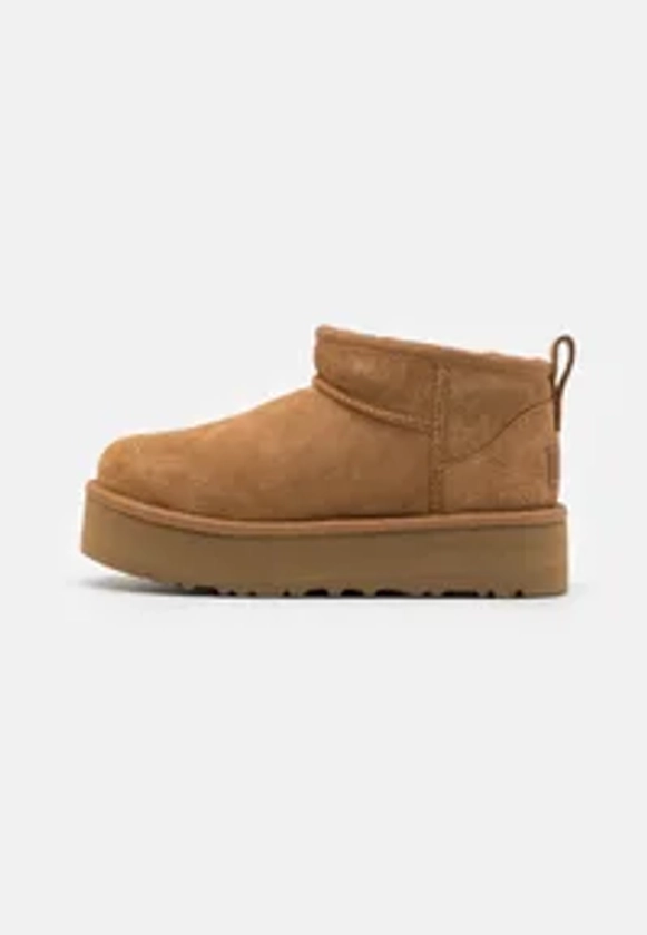 UGG CLASSIC ULTRA MINI PLATFORM UNISEX - Bottines - chestnut/cognac - ZALANDO.FR