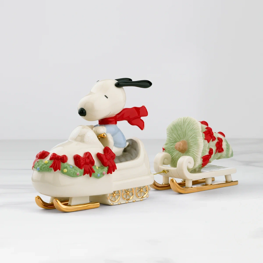 Snowmobiling with SNOOPY™ Figurine