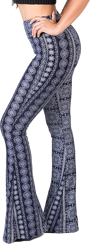 Amazon.com: SATINA Flare Leggings - High Waisted Yoga Pants for Women - Tummy Control - Palazzo Pants - Buttery Soft - Bell Bottom Pants : Clothing, Shoes & Jewelry