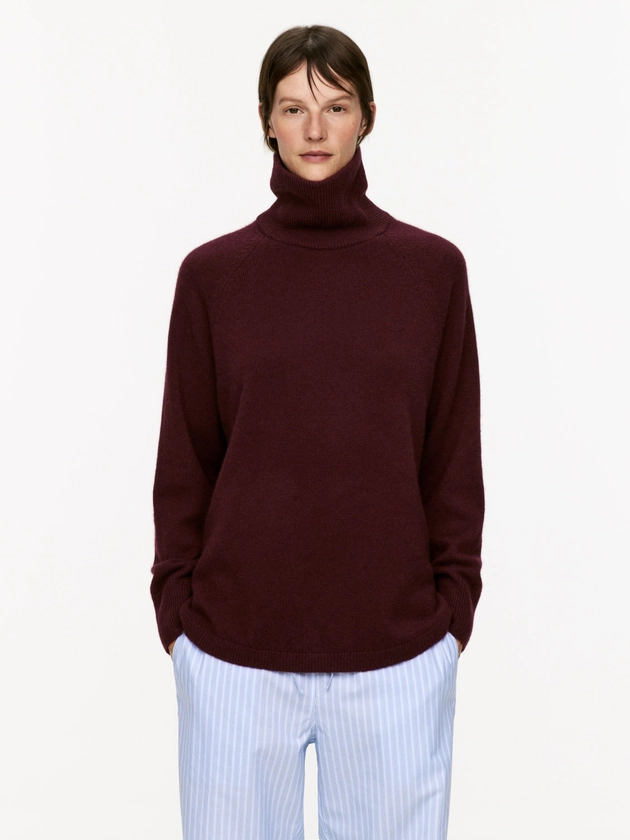 Roll-Neck Cashmere-Wool Jumper