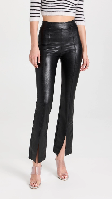 Commando Faux Leather Splitfront Pants | Shopbop