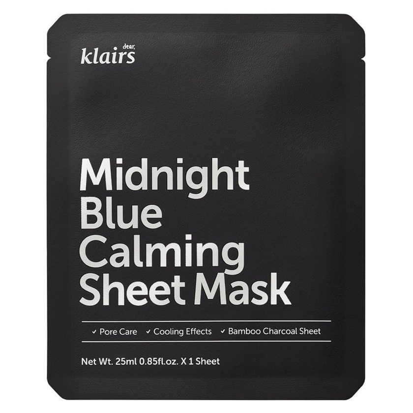 Klairs Midnight Blue Calming Sheet Mask 25 ml | Kauneuskauppasi verkossa!
