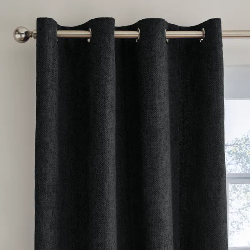 Ensley Chenille Thermal Eyelet Curtains