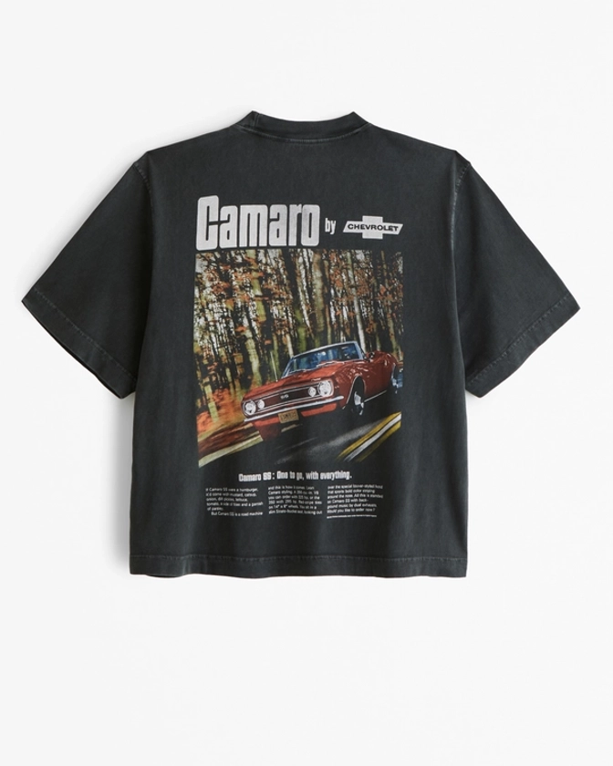 Women's Cropped Camaro Graphic Tee | Women's Tops | Abercrombie.com