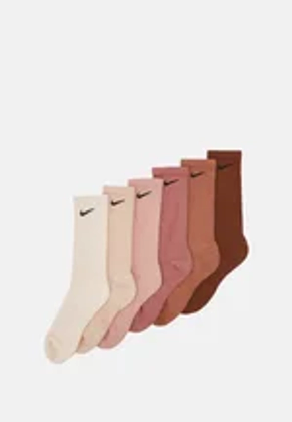 EVERYDAY PLUS CUSH CREW UNISEX 6 PACK - Chaussettes de sport - pearl white/beige/rose whisper/fossil rose/mineral clay/pecan