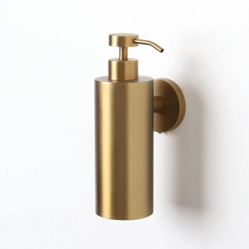 Wall Mounted Soap Dispenser Brushed Gold