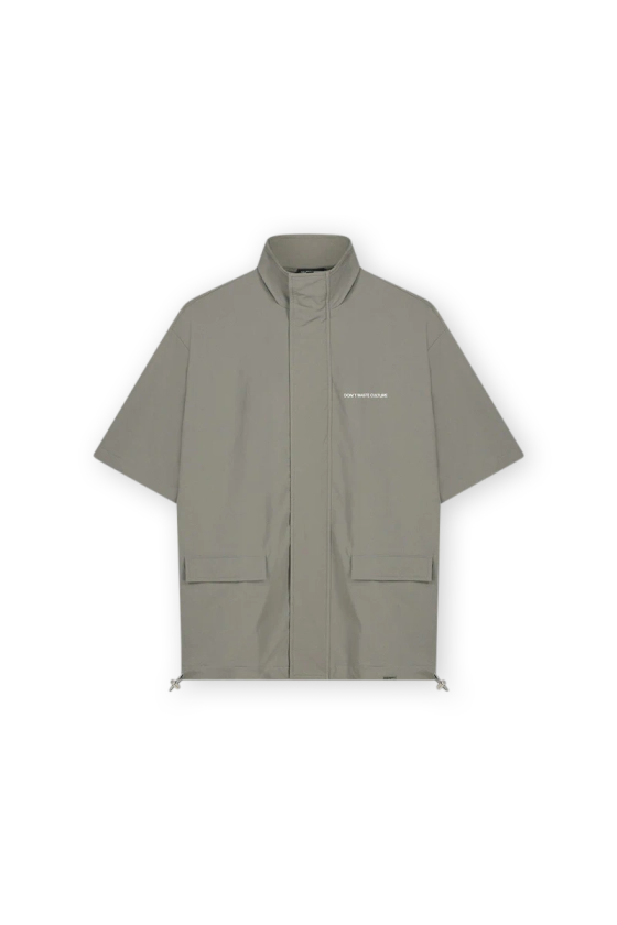 Alica - Oversized streetwear shortsleeved jacket grey