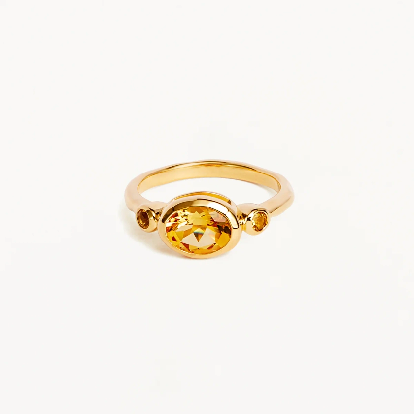 18k Gold Vermeil Radiant Soul Ring - Sun