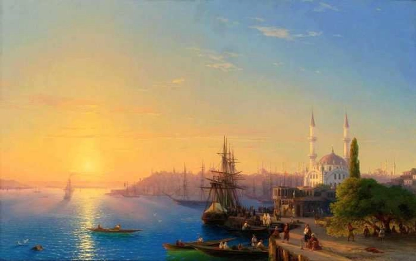 Constantinopla de Ivan Aivazovsky | Tela para Quadro na Santhatela