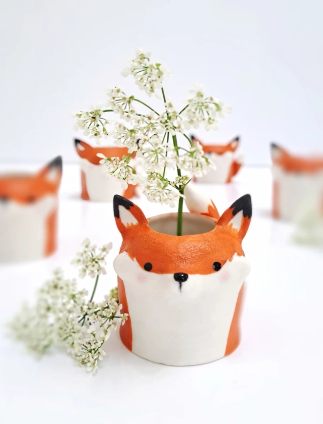 Fox mini vase
