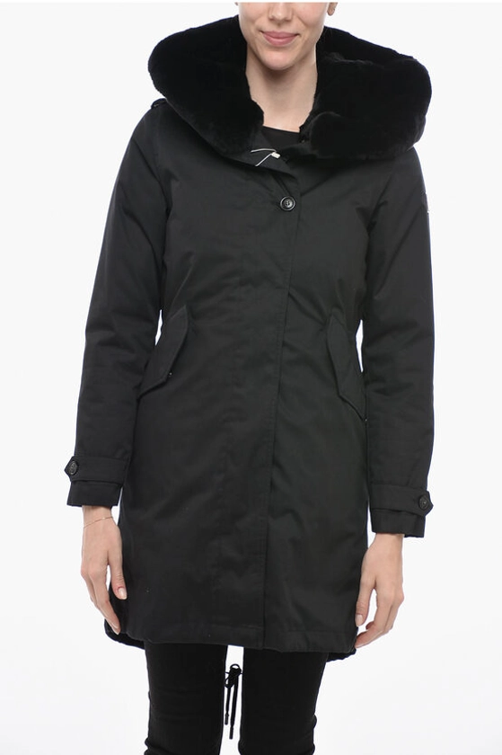 Woolrich Padded LITERARY REX Parka with Fur women - Glamood Outlet