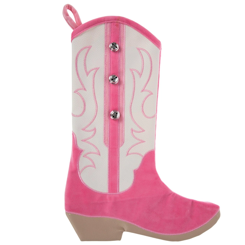 Pink Cowboy Boot Stocking