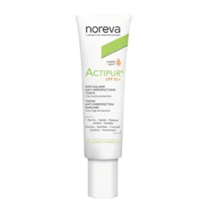 Noreva Actipur Soin Solaire Anti-Imperfection SPF50+ Teinte Claire 30ml