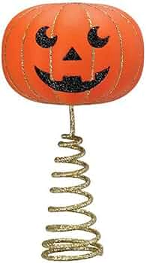 Old World Christmas Mini Pumpkin Head Tree Topper, Home Décor