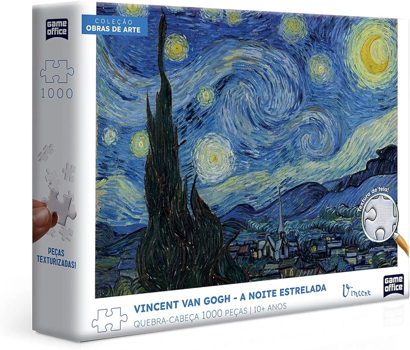 Vincent Van Gogh - A Noite Estrelada - Quebra-cabeça - 1000 peças - Toyster Brinquedos | Amazon.com.br