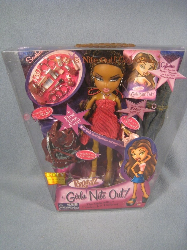 Rare NIB. 2004 MGA. Bratz Girls Nite Out Sasha Doll