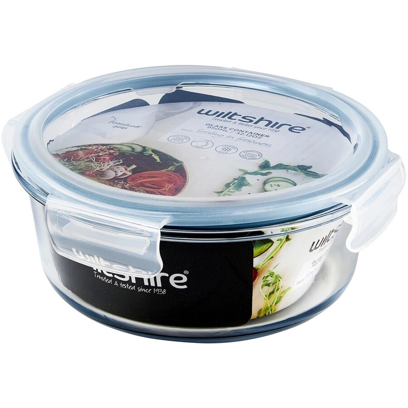 Wiltshire Glass Food Container Round 950ml | BIG W