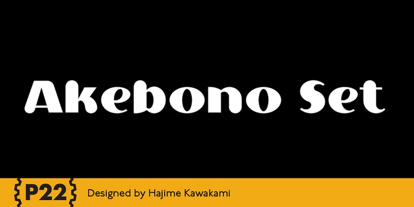 P22 Akebono | Adobe Fonts