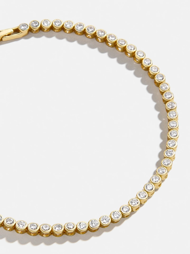 Amalie Tennis Bracelet - Gold Plated Brass