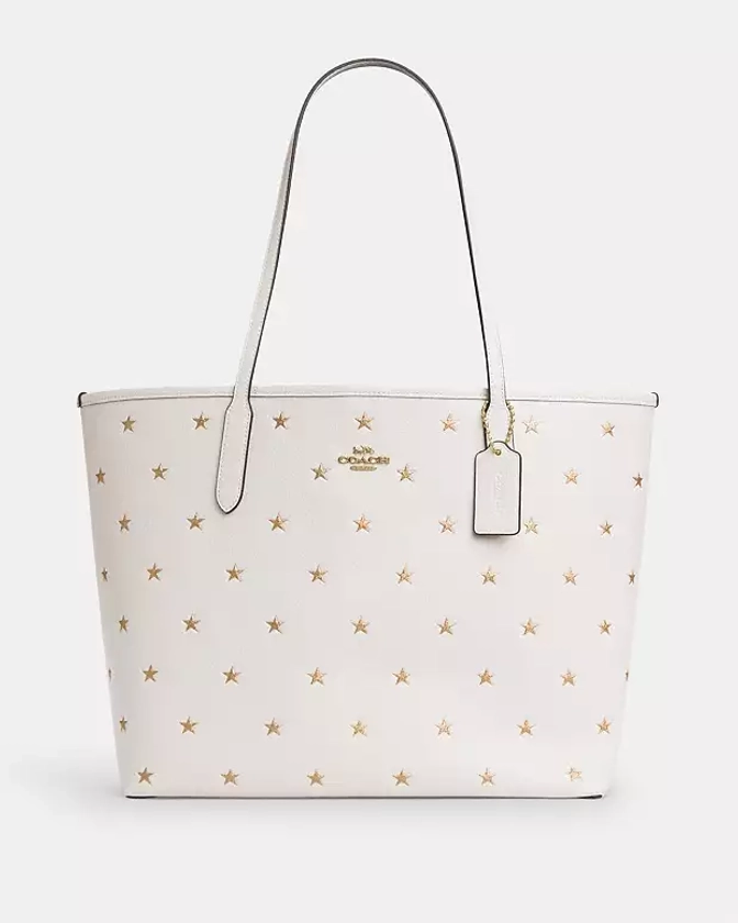 COACH® Outlet | City Tote Bag With Star Print