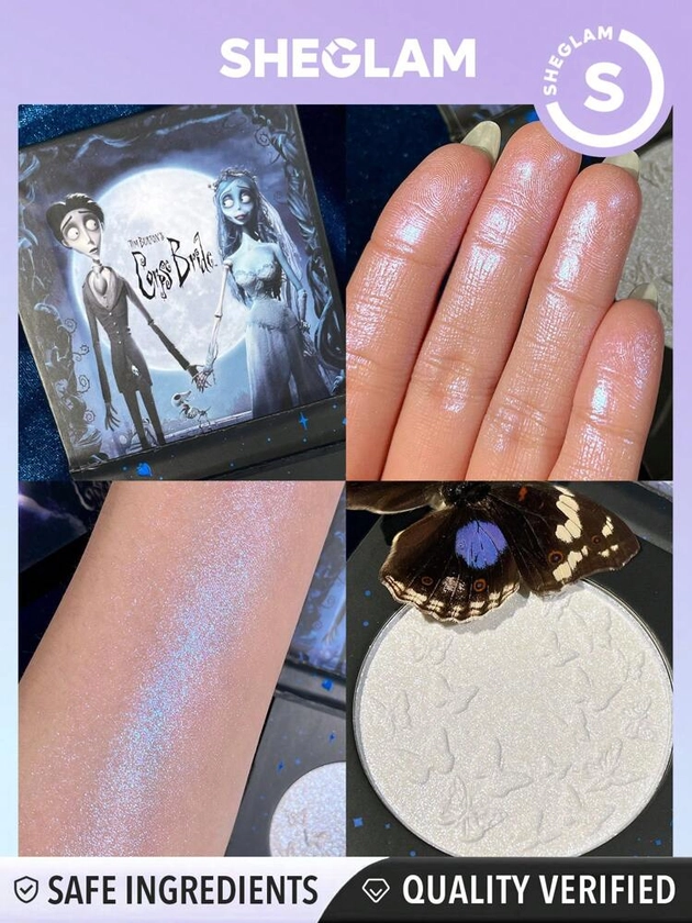 Corpse Bride | SHEGLAM Beaming Butterfly Highlighter Blue White Gothic Highlighter