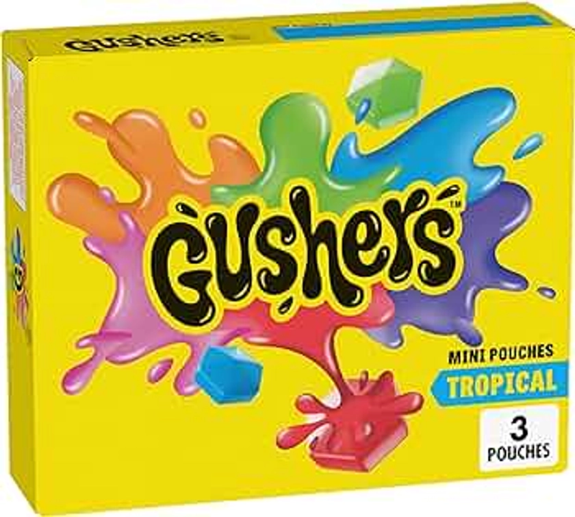 Gushers Tropical Fruit Flavored Snacks 3 Ct