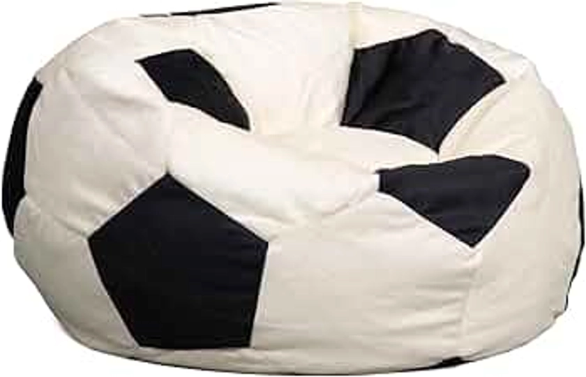 Big Joe Sports Ball Child-Sized Bean Bag Chair, Soccer Ball Plush, Soft Polyester, 2.5 feet