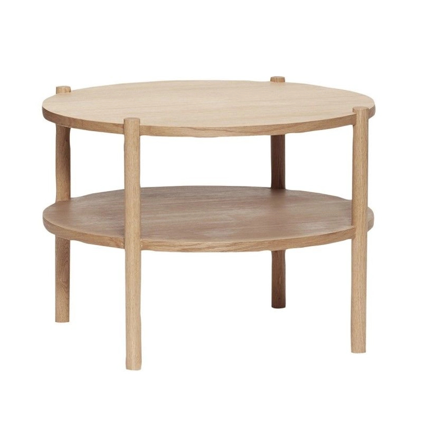 Table basse bois style scandinave 2 plateaux