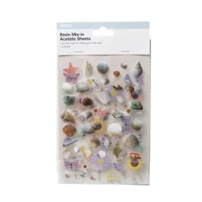 3 Pack Resin Mix-in Acetate Sheets