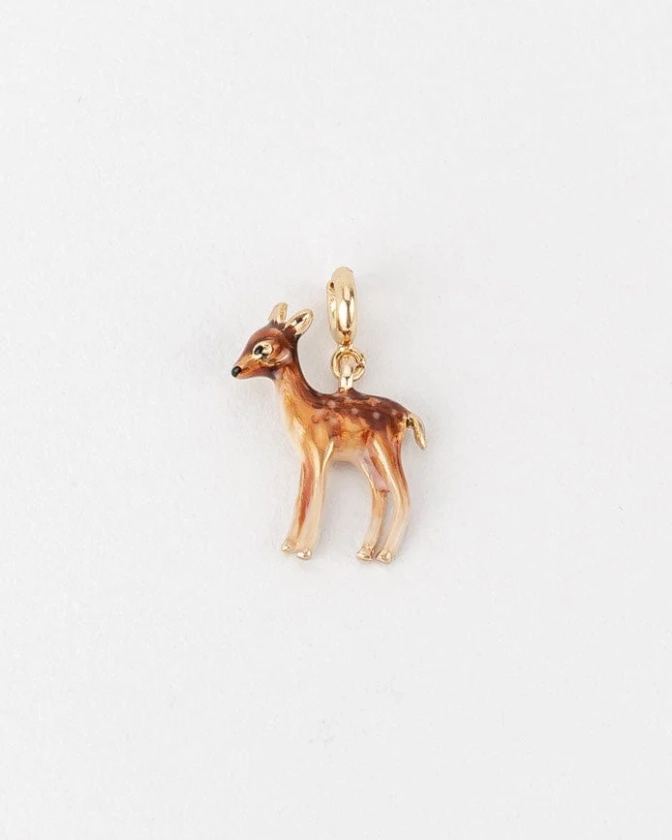 Enamel Fawn Charm