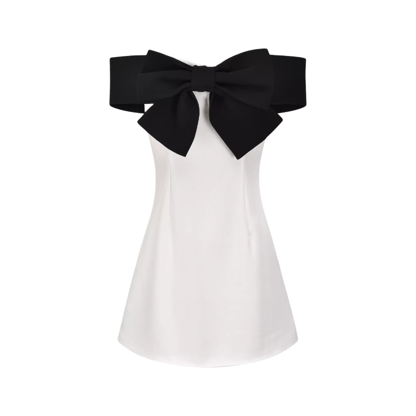 Rosier bowknot detail mini dress