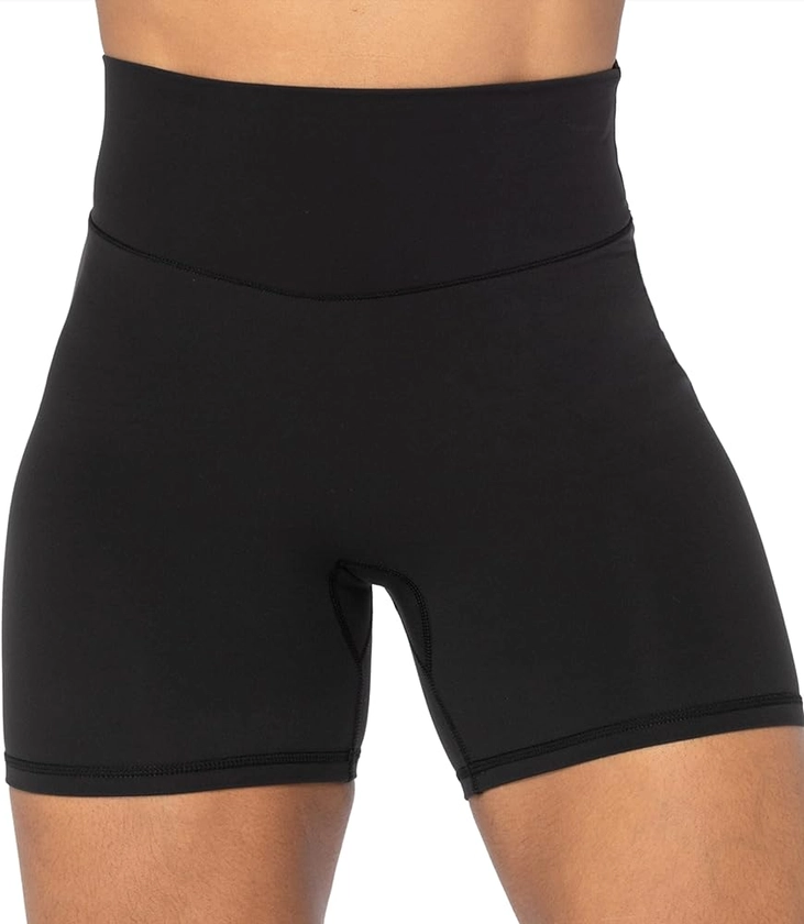 Sunzel No Front Seam High Waist Biker Shorts for Women, Squat Proof Yoga Workout Gym Bike Shorts