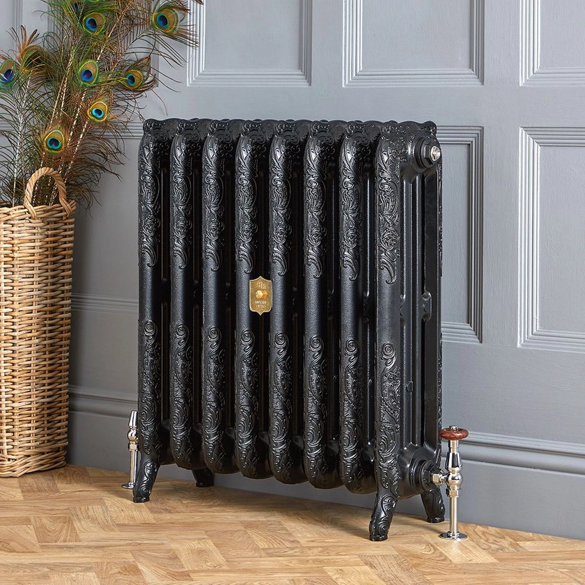 Radiateur fonte – 76,8 cm – Noir – Tailles multiples - Charlotte