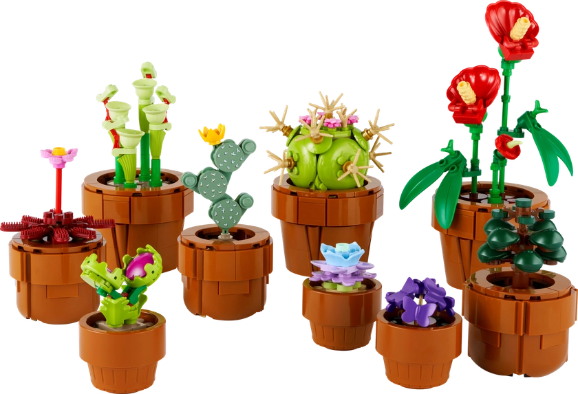 Les plantes miniatures 10329 | LEGO® Icons | Boutique LEGO® officielle FR 