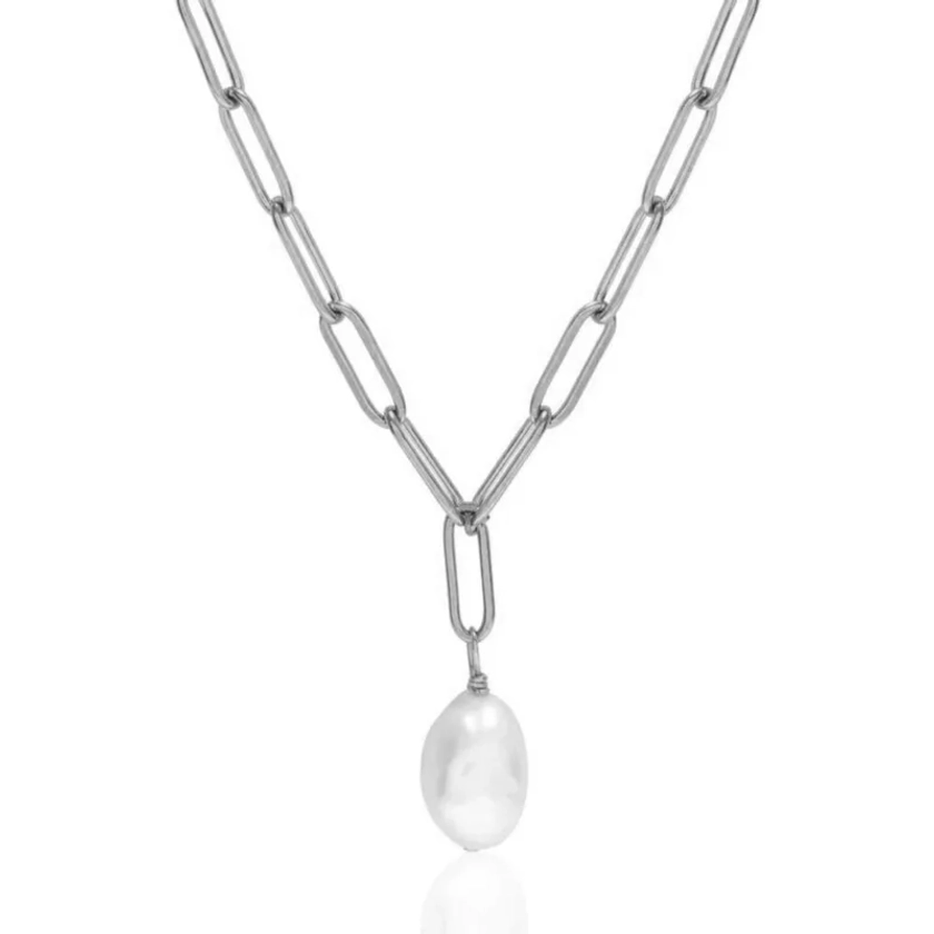 Silver Willow Pearl Chain