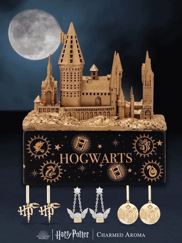 Harry Potter™ Hogwarts Light Up Castle Jewelry Tray + Candle - Harry Potter™ Earring Collection