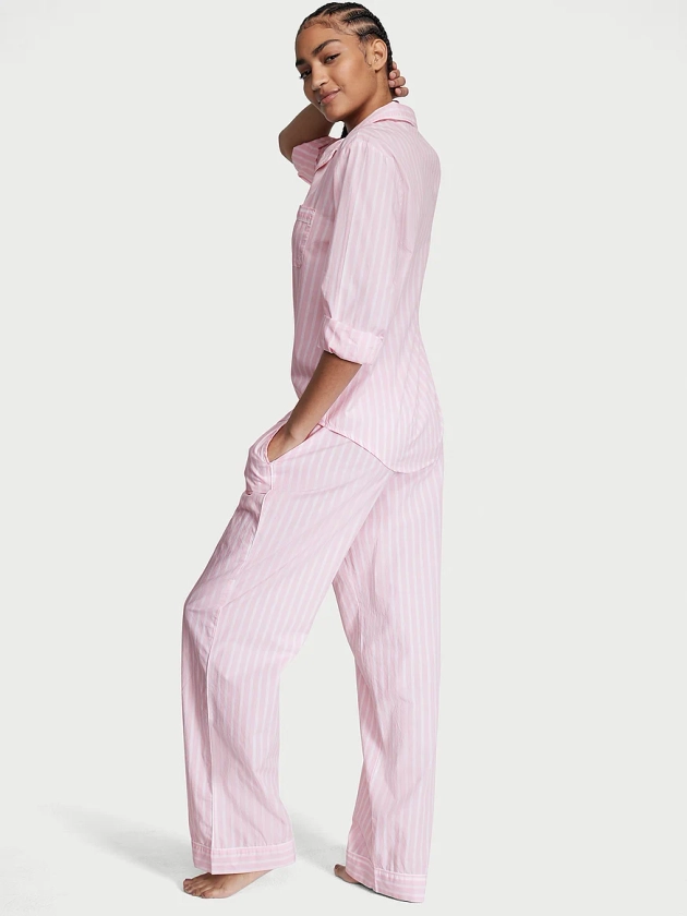 Acheter Ensemble pyjama long 100 % coton – Commander des pyjamas en ligne 5000009162 – Victoria's Secret