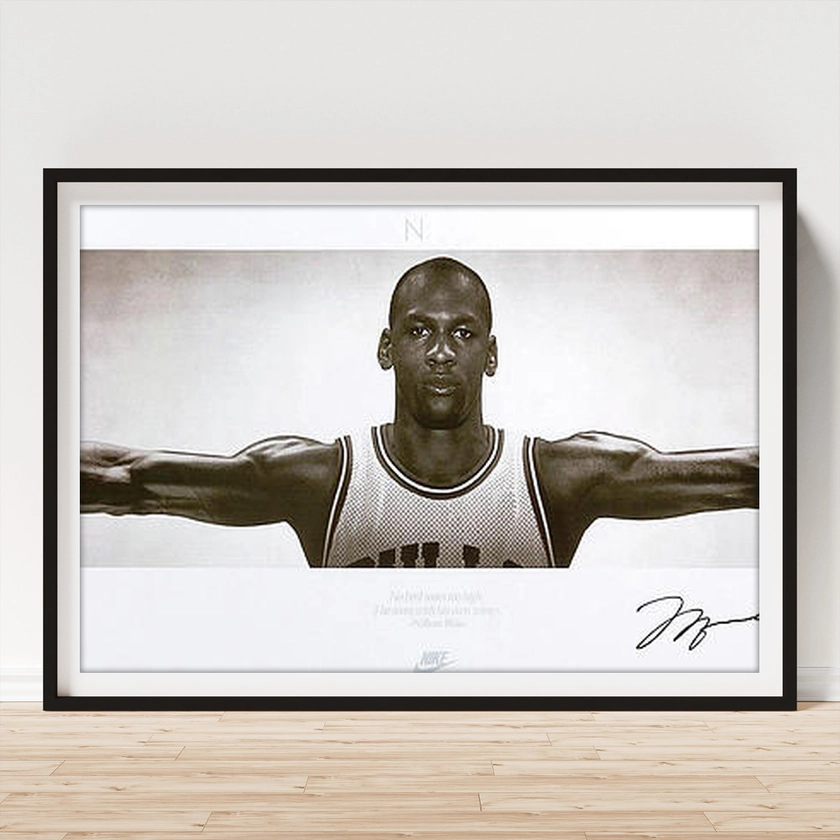 Michael Jordan Wings Framed Print by Jordan